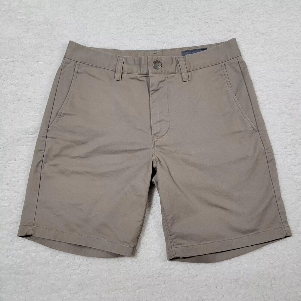 BONOBOS Men's 28 Standard 7 inch Stretch Washed Chino Khaki Shorts NWOT